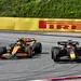 De McLaren van Lando Norris en de Red Bull van Max Verstappen