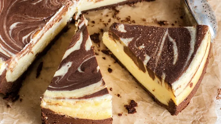 Marmercheesecake met chocolade