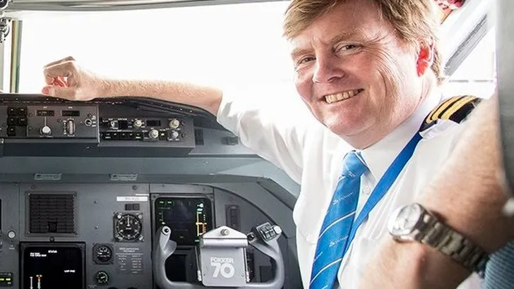 Met de koning in de cockpit