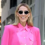 Celine Dion Looks Chic in Pink Leaving Hotel