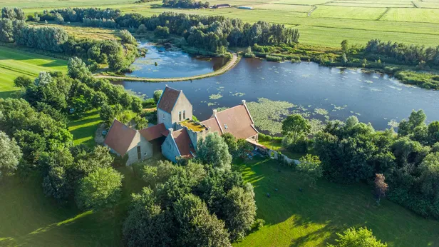 Het landhuis van boven