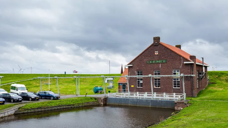 Pumping station Termunterzijl in Groningren in teh Netherlands