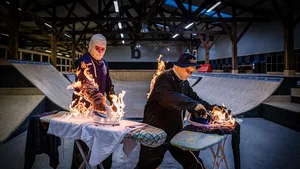 Extreme ironing