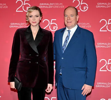 Charlene en Albert bij het 25-jarig jubileum van het Grimaldi Forum