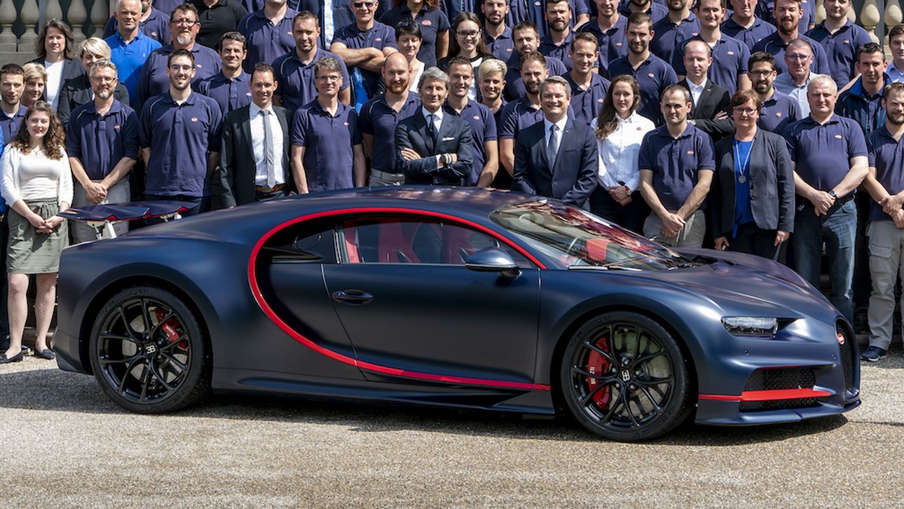 Laatste Bugatti Chiron rolt in 2024 van de band Autobahn