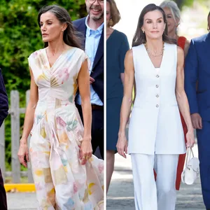 Of ze nu aanschuift bij een privédiner of een werkbezoek aflegt, koningin Letizia is de koningin van de zomerse garderobe. Ontdek haar looks.