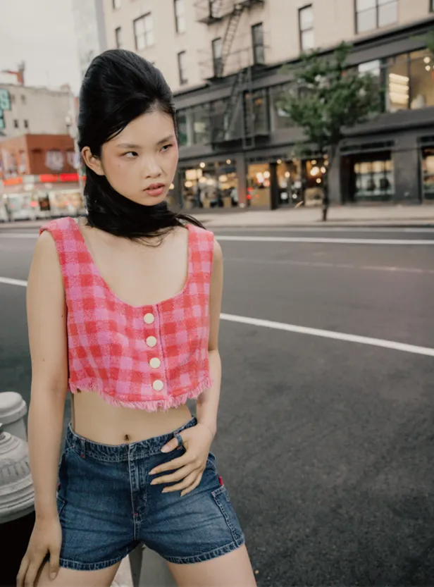 Top: Betsey Johnson | Short: Guess 
