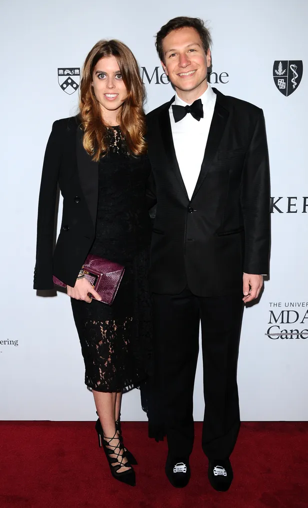 Prinses Beatrice en haar toenmalige vriend Dave Clark in 2016.