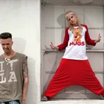 Die Antwoord met Ninja (l) en Yo-Landi