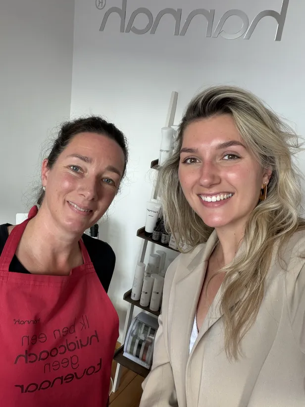 Brainstormen met huidcoach Karin van der Maarel van Salon Amara in Standdaardbuiten