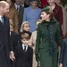 Foto van prinses Kate, prins William en andere royals bij de kerk te Sandringham, december 2024.