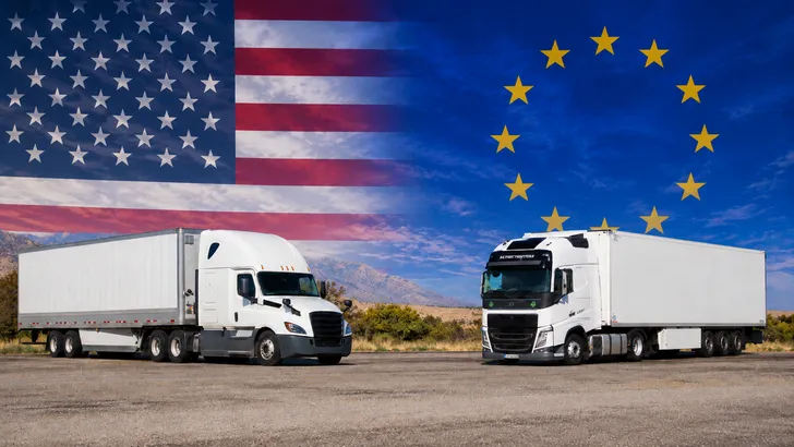 Deze ene regel verklaart waarom Amerikaanse trucks een lange neus hebben en Europese bijna plat zijn