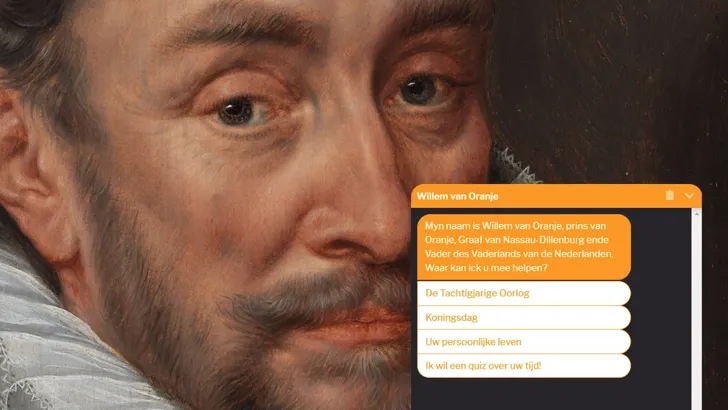 Grappig: je kunt nu chatten met Willem van Oranje