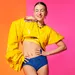 Lizzy tijdens shoot voor Grazia's Summer Issue