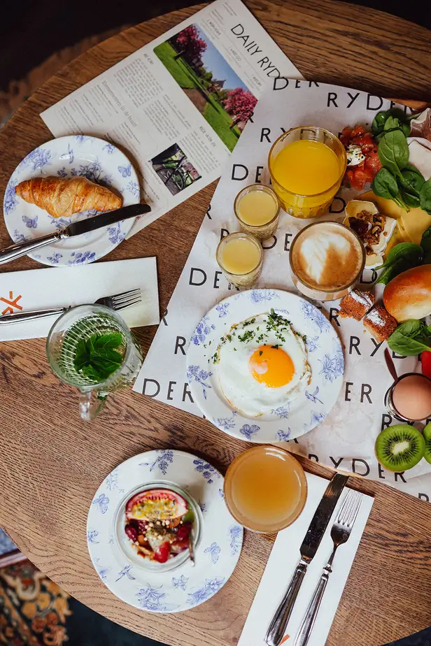 Bij Hotel Ryder kun je uiteraard ook genieten van een heerlijk ontbijt (op bed)