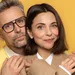 Patrick Martens en Georgina Verbaan omhelzen elkaar
