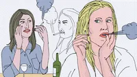 Vrouwen met sigaretten