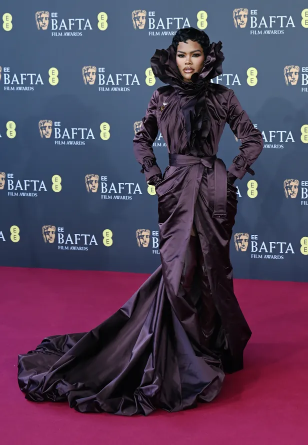 Teyana Taylor in custom Burberry 