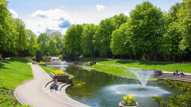 Beautiful park in The Netherlands Groningen, Noorderplantsoen