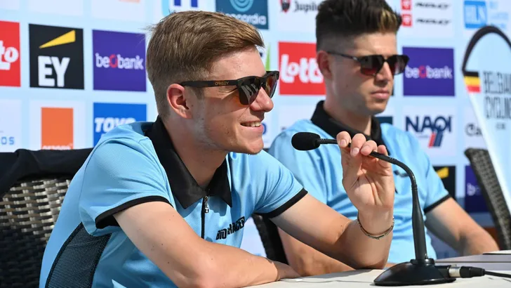 Press conference Evenepoel-van Aert
