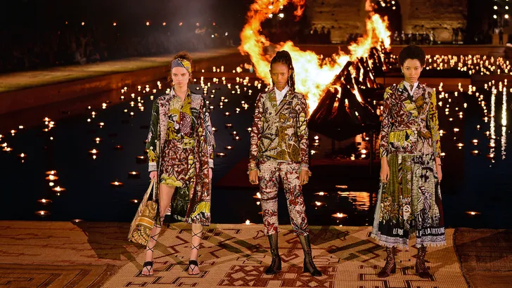 De show van Dior was er eentje om de vingers bij af te likken