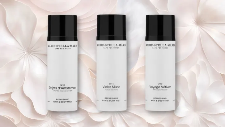 Collage van de nieuwe Hair & Body Mists van Marie-Stella-Maris.