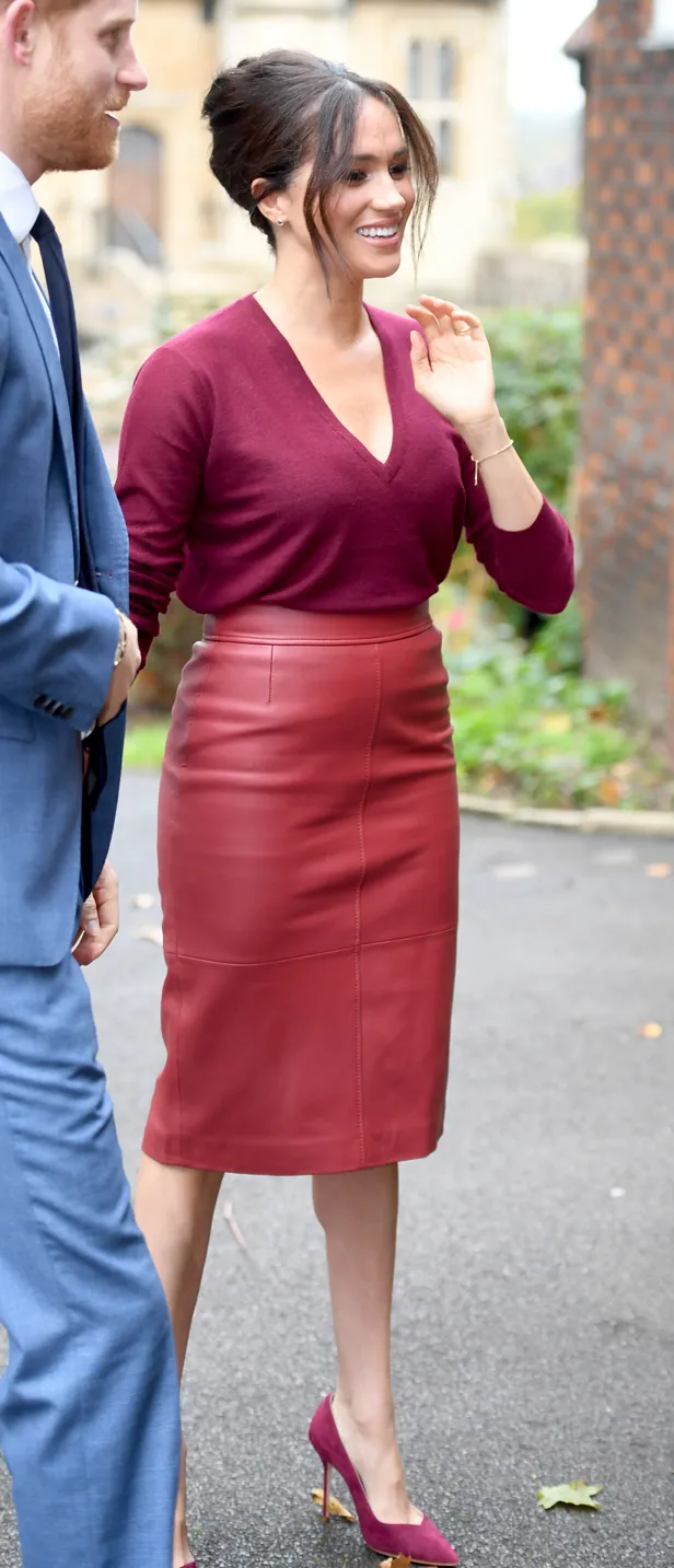 Meghan Markle in kokerrok oktober 2019