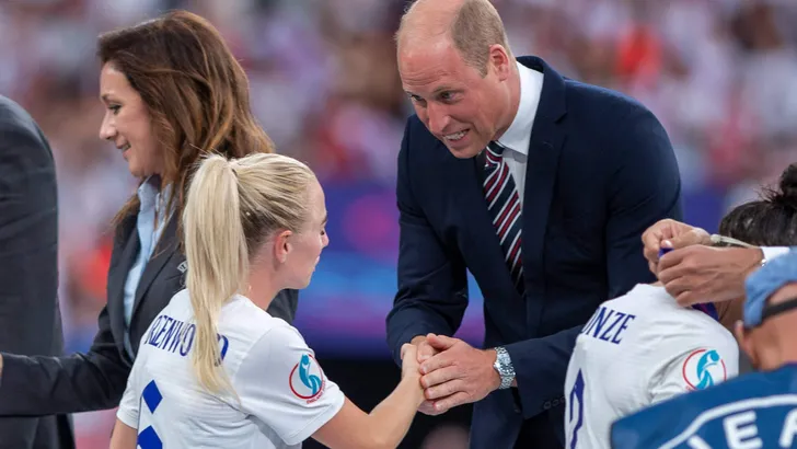 Prince William at the final of the UEFA Womens European Championship