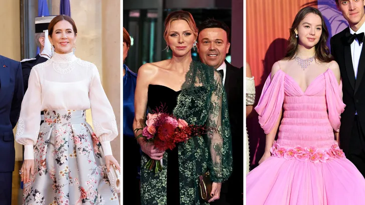 Koningin Mary van Denemarken, prinses Charlene van Monaco en prinses Alexandra van Hannover