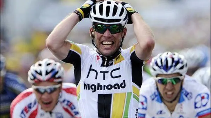 Cavendish wint eerste rit in Groot-Brittannië