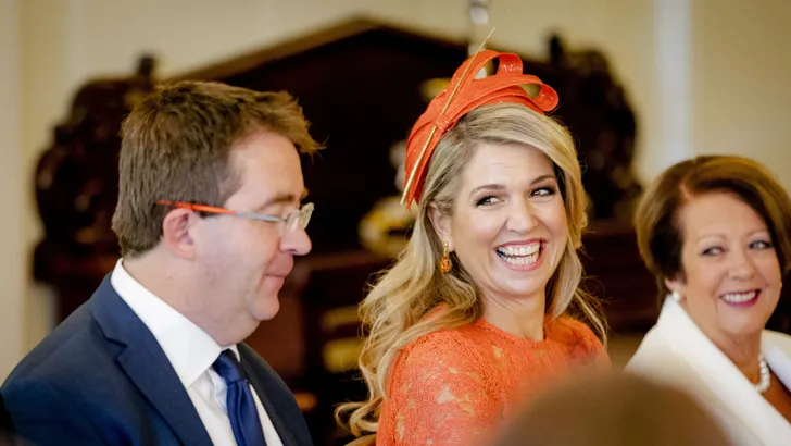 Maxima oranje dragen koningsdag