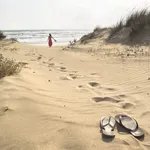 Barefoot walk