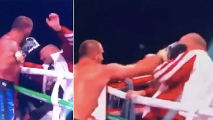 BIZAR: bokser gaat op de vuist met zijn trainer na verlies