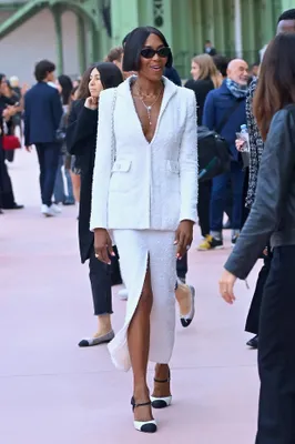 Naomi Campbell bij PFW