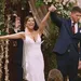 Amber Pike en Matt Barnett op hun bruiloft