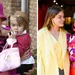 Tweeluik foto's van prinses Laurentien en gravin Eloise. Links een foto uit 2005, rechts uit 2025.