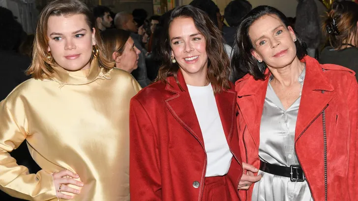 PRINCESS STEPHANIE AND DAUGHTERS ATTEND PARIS FASHION WEEK