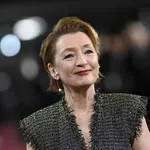 Lesley Manville attends "The Crown" Finale Celebration