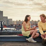 (L to R) Gaite Jansen as Luna & Martijn Lakemeieras Mink