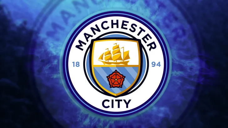Het logo van Manchester City