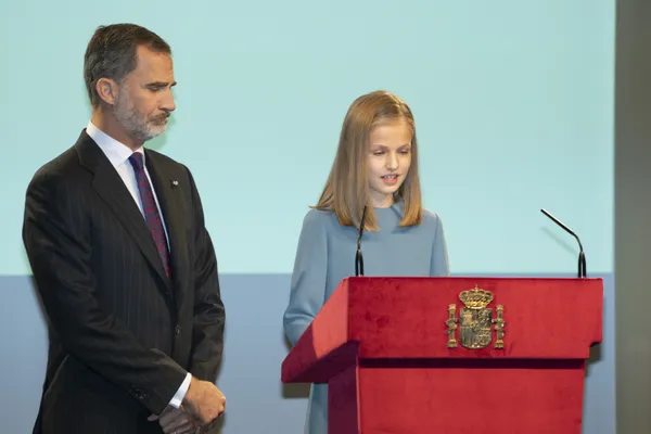 Leonor's eerste publieke toespraak