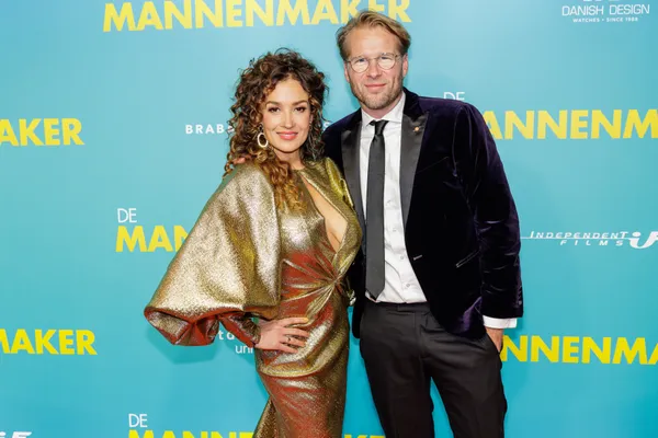 Katja en Leo bij de première