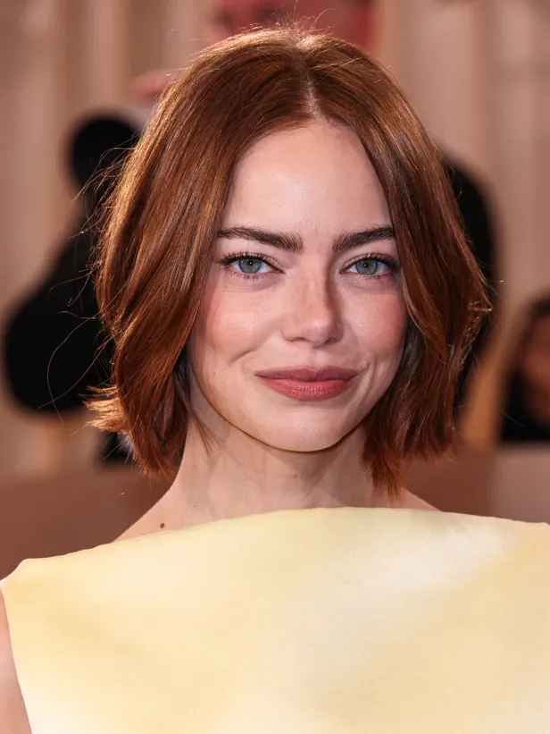 Chic, subtiel en tóch opvallend: Emma Stone heeft van haar koperen coupe haar handelsmerk gemaakt. (Beeld: NL Beeld)