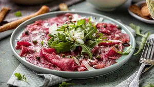 Voorgerecht kerst carpaccio