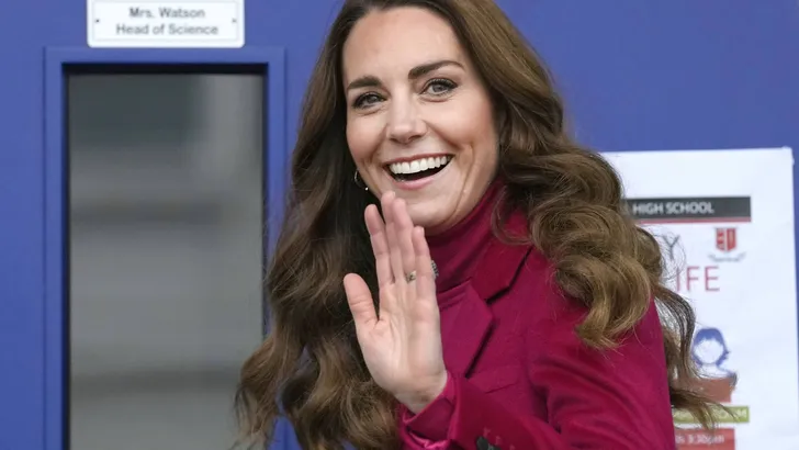 Kate Middleton Visits Nower Hill High School