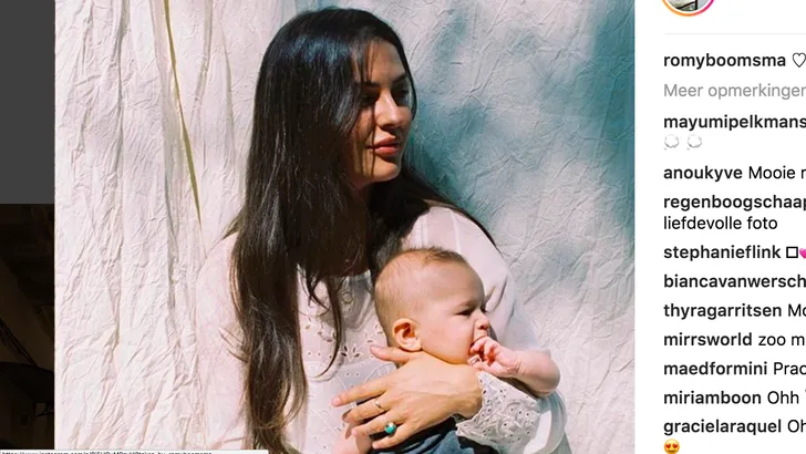 Romy Boomsma reageert op kritiek moederschap