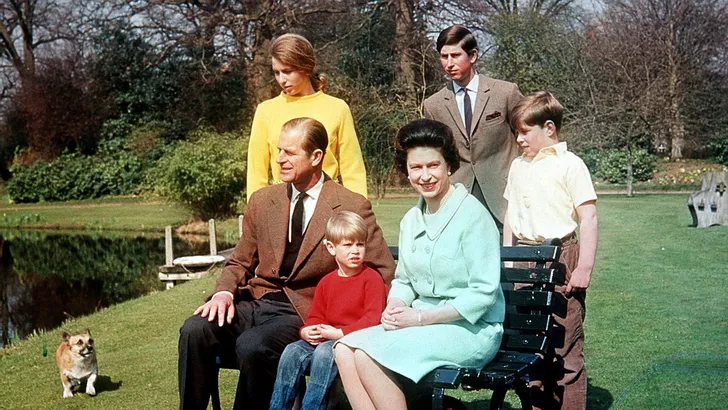 Queen Elizabeth en kinderen