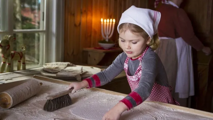 Wat is Estelle hier aan het bakken?