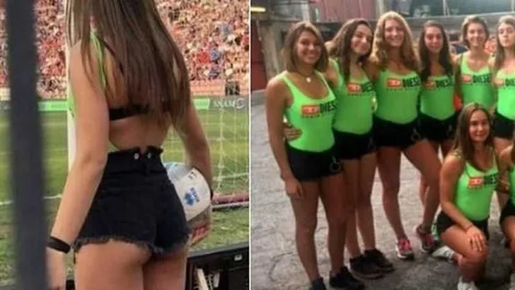 Wat er gebeurt als je ballenjongens vervangt door pikant geklede meisjes