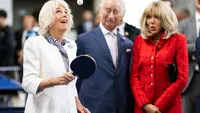 Queen Camilla plays table tennis 